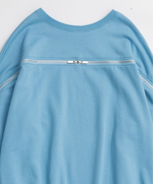 MAISON SPECIAL(メゾンスペシャル)の「Zip Sweat Tops / ジップスウェットトップス(スウェット・レディース・ブルー/オフホワイト/チャコールグレー・FREE)」の16枚目の写真