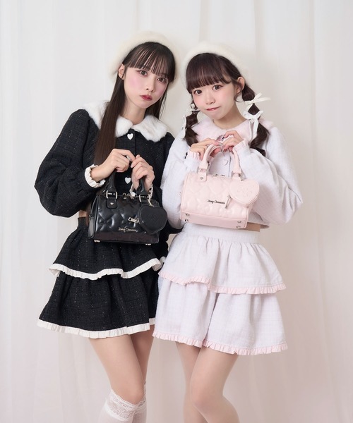 リボンキルティングミニボストンバッグ（ボストンバッグ）｜Honey