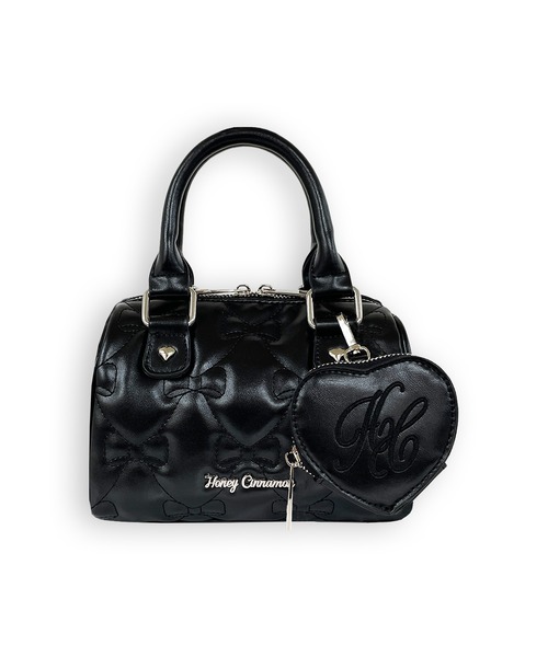 リボンキルティングミニボストンバッグ（ボストンバッグ）｜Honey