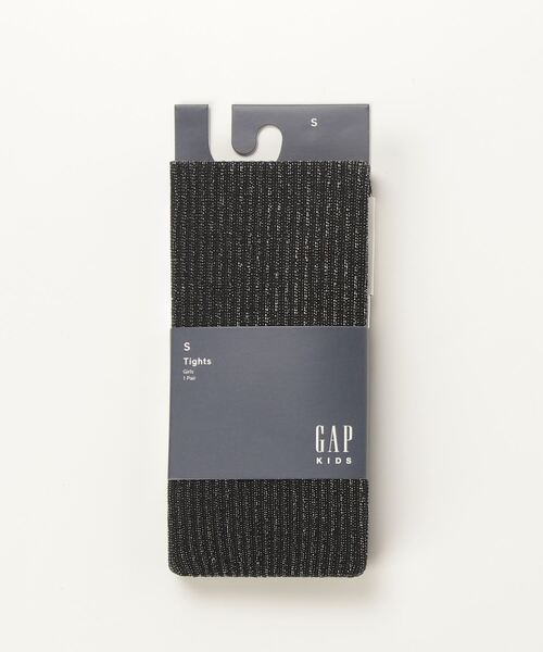 GAP（ギャップ）の「グリッター リブタイツ (キッズ)（タイツ/ストッキング・キッズ・ブラック・M/S/XL/L）」の2枚目の写真