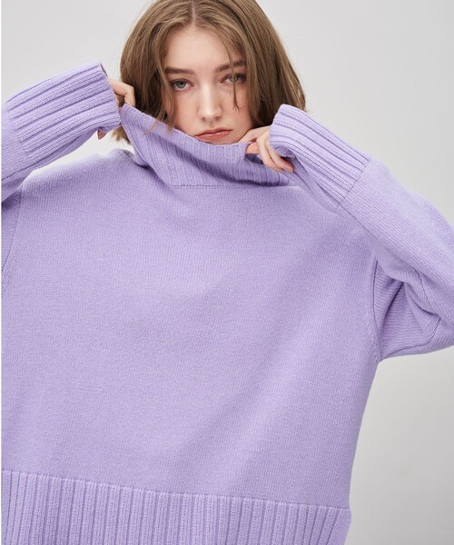 uncrave（アンクレイヴ）の「チャンキーニット プルオーバー（ニット/セーター・レディース・ホワイト系/ライラック系/オリーブ系/ブラウン系/カーキ系/ブラック系・F）」の22枚目の写真