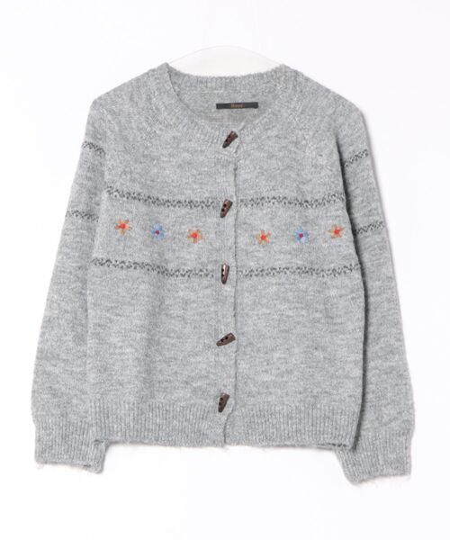 Ritzy（リッツィー）の「ラウンドカラー ニットカーディガン（カーディガン/ボレロ・レディース・ベージュ/グレー/ブラック・FREE）」の5枚目の写真