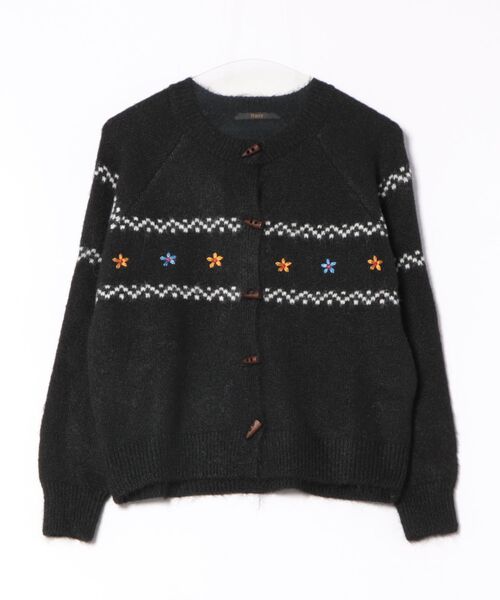 Ritzy（リッツィー）の「ラウンドカラー ニットカーディガン（カーディガン/ボレロ・レディース・ベージュ/グレー/ブラック・FREE）」の4枚目の写真