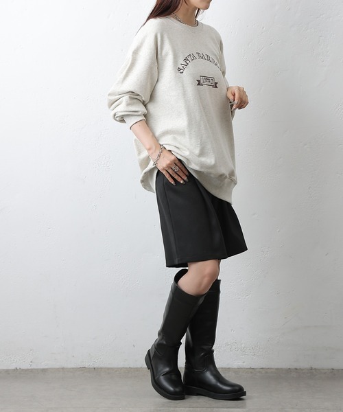 COLONY 2139(コロニートゥーワンスリーナイン)の「SANTA BARBARA裏毛プルオーバー(Tシャツ/カットソー・レディース・アイボリー/チャコールグレー・FREE)」の10枚目の写真