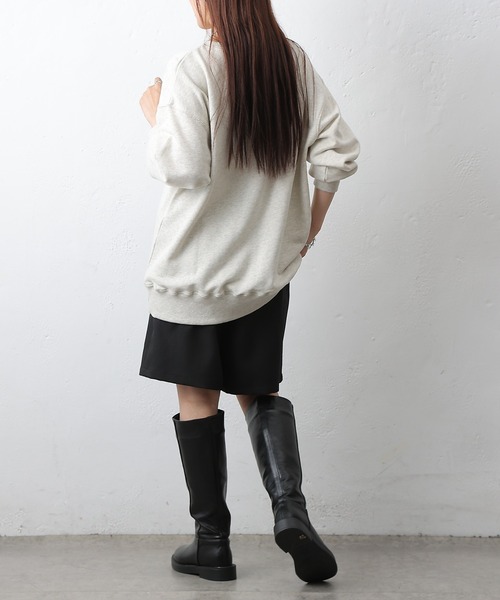 COLONY 2139(コロニートゥーワンスリーナイン)の「SANTA BARBARA裏毛プルオーバー(Tシャツ/カットソー・レディース・アイボリー/チャコールグレー・FREE)」の9枚目の写真