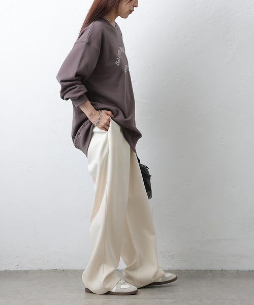 COLONY 2139(コロニートゥーワンスリーナイン)の「SANTA BARBARA裏毛プルオーバー(Tシャツ/カットソー・レディース・アイボリー/チャコールグレー・FREE)」の19枚目の写真