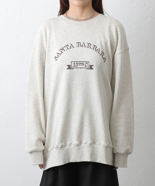 COLONY 2139(コロニートゥーワンスリーナイン)の「SANTA BARBARA裏毛プルオーバー(Tシャツ/カットソー・レディース・アイボリー/チャコールグレー・FREE)」の20枚目の写真