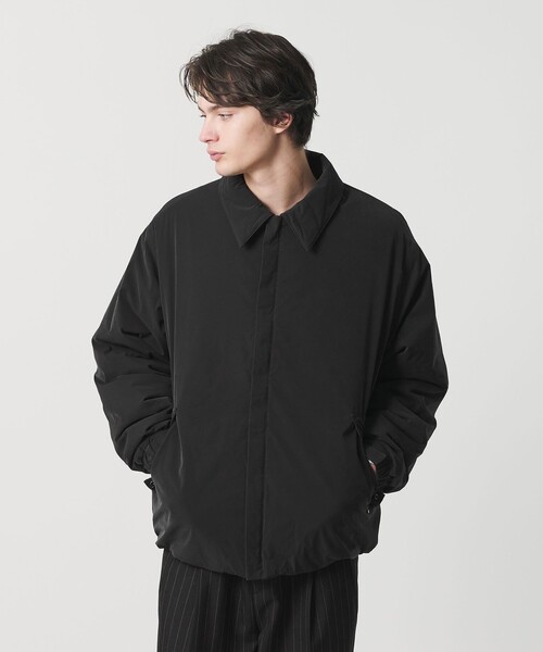 MONKEY TIME(モンキータイム)の「パデッド プリマロフト タフタ ジャケット -撥水機能-(ブルゾン・メンズ・ブラック/ナチュラル・S/M/L/XL)」の10枚目の写真