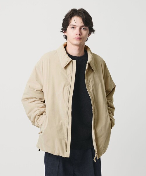 MONKEY TIME(モンキータイム)の「パデッド プリマロフト タフタ ジャケット -撥水機能-(ブルゾン・メンズ・ブラック/ナチュラル・S/M/L/XL)」の22枚目の写真