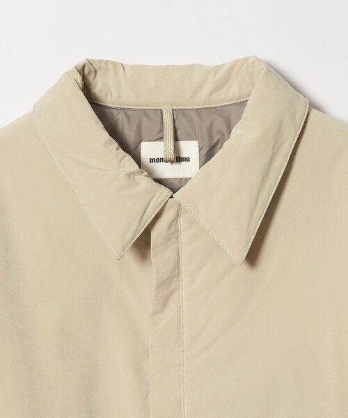 MONKEY TIME（モンキータイム）の「パデッド プリマロフト タフタ ジャケット -撥水機能-（ブルゾン・メンズ・ナチュラル/ブラック・S/M/L/XL）」の7枚目の写真