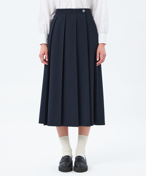 MACKINTOSH PHILOSOPHY(マッキントッシュ フィロソフィー)の「ウールトロタックプリーツスカート(スカート・レディース・チャコールグレー/ブルー系その他7/ダークネイビー・36/38)」の11枚目の写真