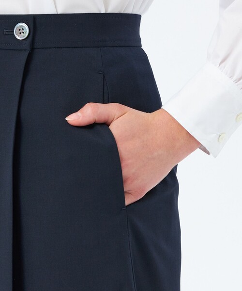 MACKINTOSH PHILOSOPHY(マッキントッシュ フィロソフィー)の「ウールトロタックプリーツスカート(スカート・レディース・チャコールグレー/ブルー系その他7/ダークネイビー・36/38)」の8枚目の写真