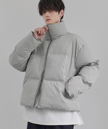 LILL（リル）の「【600フィルパワー】 ルーズシルエットスタンドネック中綿ショートジャケット（ダウンジャケット/コート）」