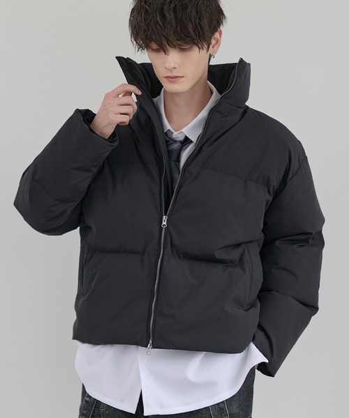 セール】【600フィルパワー】 ルーズシルエットスタンドネック中綿