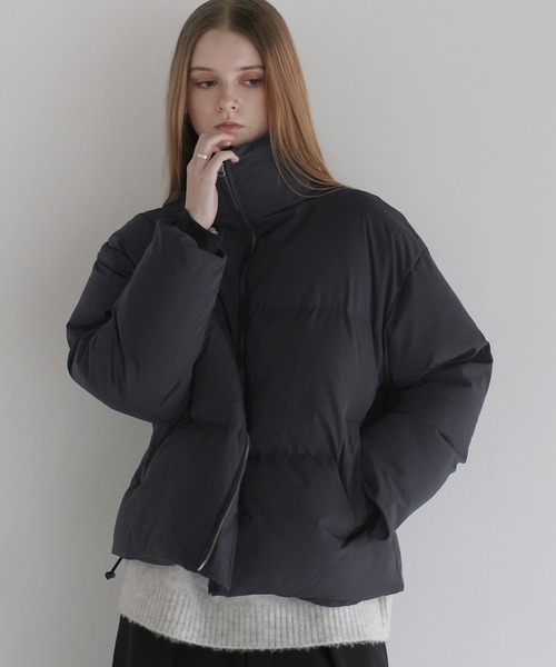 セール】【600フィルパワー】 ルーズシルエットスタンドネック中綿