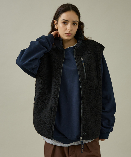 PENDLETON(ペンドルトン)の「【PENDLETON/ペンドルトン】Jaqared Boa Stand Vest/ジャガード/ベスト/ユニセックス(ベスト・メンズ・ブラック/アイボリー・L/M)」の3枚目の写真