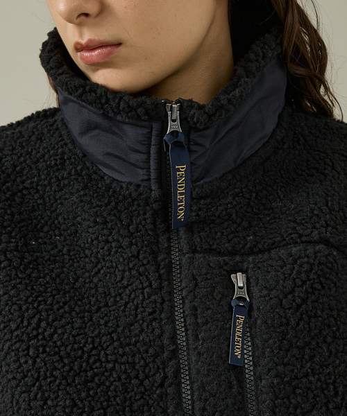 PENDLETON/ペンドルトン】Jaqared Boa Stand Vest/ジャガード/ベスト