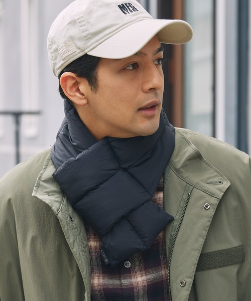 セール】ETHERMALOFT(R) ナイロン×ボアフリース 中綿パテッドマフラー