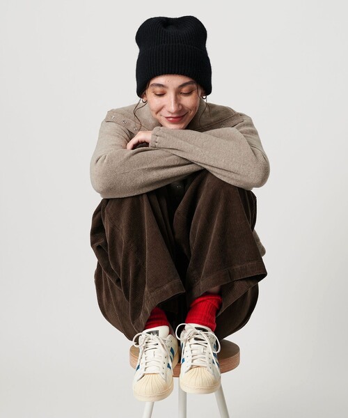 BEAUTY&YOUTH UNITED ARROWS（ビューティーアンドユースユナイテッドアローズ）の「バックリボン ニットキャップ（ニットキャップ/ビーニー・レディース・グレー系/ブラック/ベージュ・FREE）」の5枚目の写真