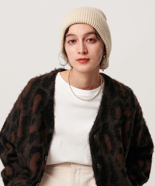 BEAUTY&YOUTH UNITED ARROWS（ビューティーアンドユースユナイテッドアローズ）の「バックリボン ニットキャップ（ニットキャップ/ビーニー・レディース・グレー系/ブラック/ベージュ・FREE）」の8枚目の写真