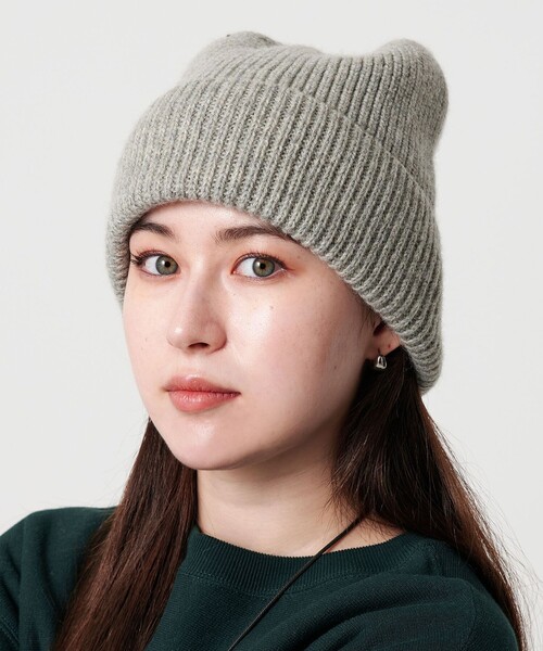 BEAUTY&YOUTH UNITED ARROWS（ビューティーアンドユースユナイテッドアローズ）の「バックリボン ニットキャップ（ニットキャップ/ビーニー・レディース・グレー系/ブラック/ベージュ・FREE）」の9枚目の写真