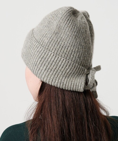BEAUTY&YOUTH UNITED ARROWS（ビューティーアンドユースユナイテッドアローズ）の「バックリボン ニットキャップ（ニットキャップ/ビーニー・レディース・グレー系/ブラック/ベージュ・FREE）」の10枚目の写真