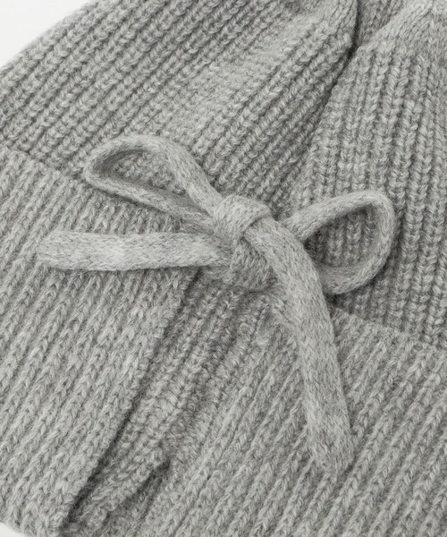 BEAUTY&YOUTH UNITED ARROWS（ビューティーアンドユースユナイテッドアローズ）の「バックリボン ニットキャップ（ニットキャップ/ビーニー・レディース・グレー系/ブラック/ベージュ・FREE）」の14枚目の写真