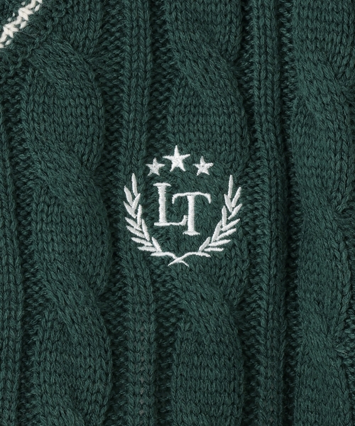LOVETOXIC（ラブトキシック）の「【GOODPRICE】ケーブルニットTシャツSET（アンサンブル・キッズ・オフホワイト/トップグレー/グリーン/ネイビー・S:140cm/M:150cm/L:160cm/130cm）」の12枚目の写真