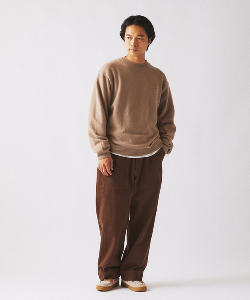 JOURNAL STANDARD relume（ジャーナルスタンダード　レリューム）の「”Relume” ヘビー ブラッシュ ベイカー パンツ（チノパンツ・メンズ・カーキ/ブラック/ブラウン・LARGE/MEDIUM/SMALL）」の4枚目の写真