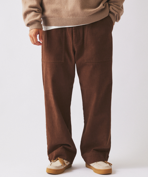 JOURNAL STANDARD relume（ジャーナルスタンダード　レリューム）の「”Relume” ヘビー ブラッシュ ベイカー パンツ（チノパンツ・メンズ・カーキ/ブラック/ブラウン・LARGE/MEDIUM/SMALL）」の5枚目の写真