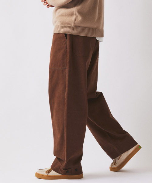 JOURNAL STANDARD relume（ジャーナルスタンダード　レリューム）の「”Relume” ヘビー ブラッシュ ベイカー パンツ（チノパンツ・メンズ・カーキ/ブラック/ブラウン・LARGE/MEDIUM/SMALL）」の8枚目の写真