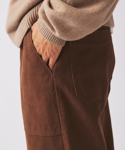 JOURNAL STANDARD relume（ジャーナルスタンダード　レリューム）の「”Relume” ヘビー ブラッシュ ベイカー パンツ（チノパンツ・メンズ・カーキ/ブラック/ブラウン・LARGE/MEDIUM/SMALL）」の9枚目の写真