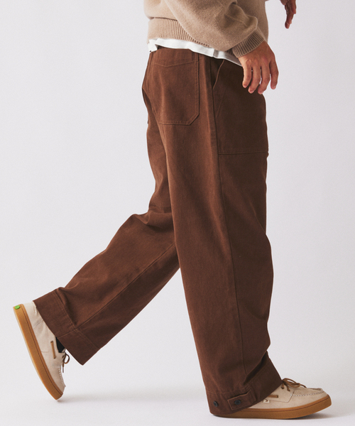 JOURNAL STANDARD relume（ジャーナルスタンダード　レリューム）の「”Relume” ヘビー ブラッシュ ベイカー パンツ（チノパンツ・メンズ・カーキ/ブラック/ブラウン・LARGE/MEDIUM/SMALL）」の11枚目の写真
