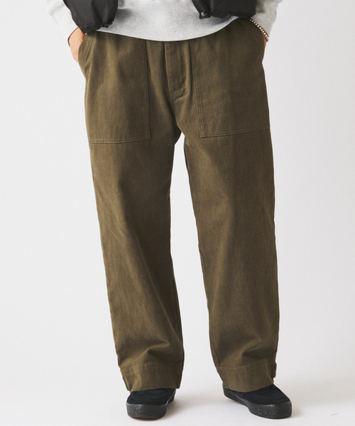 JOURNAL STANDARD relume（ジャーナルスタンダード　レリューム）の「”Relume” ヘビー ブラッシュ ベイカー パンツ（チノパンツ・メンズ・カーキ/ブラック/ブラウン・LARGE/MEDIUM/SMALL）」の13枚目の写真