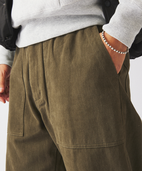 JOURNAL STANDARD relume（ジャーナルスタンダード　レリューム）の「”Relume” ヘビー ブラッシュ ベイカー パンツ（チノパンツ・メンズ・カーキ/ブラック/ブラウン・LARGE/MEDIUM/SMALL）」の15枚目の写真