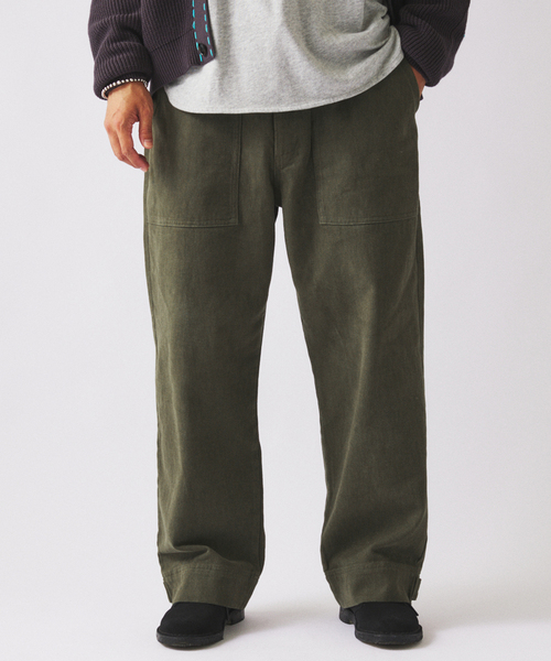 JOURNAL STANDARD relume（ジャーナルスタンダード　レリューム）の「”Relume” ヘビー ブラッシュ ベイカー パンツ（チノパンツ・メンズ・カーキ/ブラック/ブラウン・LARGE/MEDIUM/SMALL）」の19枚目の写真