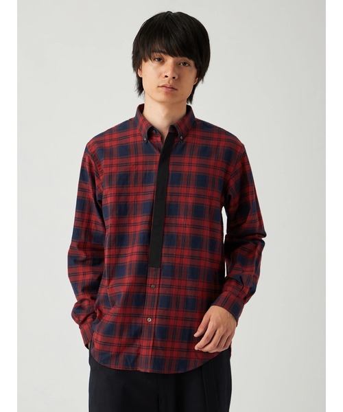 Mc McGREGOR(エムシーマックレガー)の「【Mc McGREGOR】フランネルチェックシャツ(シャツ/ブラウス・メンズ・レッド/ネイビー・L/M)」の2枚目の写真