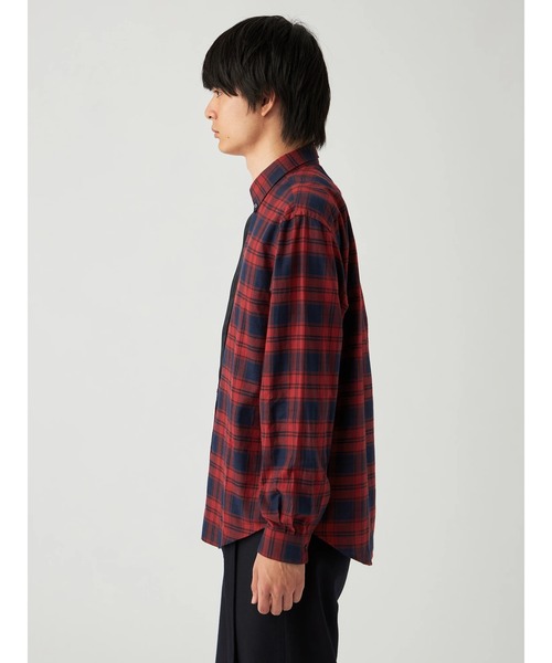 Mc McGREGOR(エムシーマックレガー)の「【Mc McGREGOR】フランネルチェックシャツ(シャツ/ブラウス・メンズ・レッド/ネイビー・L/M)」の4枚目の写真