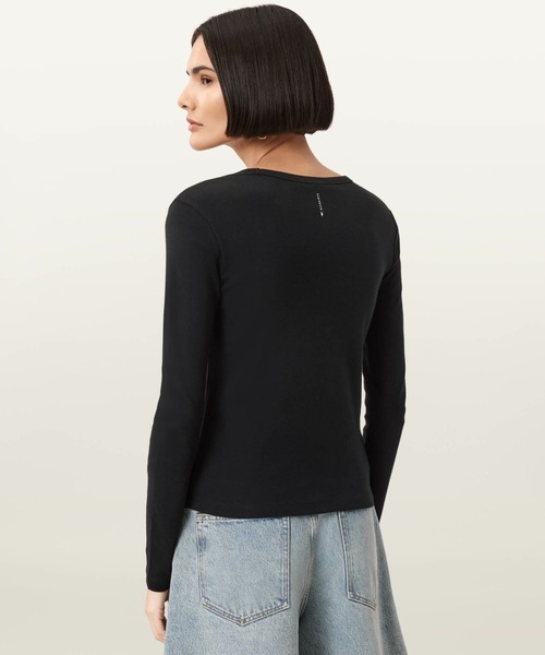 ALLSAINTS(オールセインツ)の「ALLSAINTS STEVIE LS TEE(Tシャツ/カットソー・レディース・ブラック・MEDIUM/SMALL/X-SMALL)」の5枚目の写真
