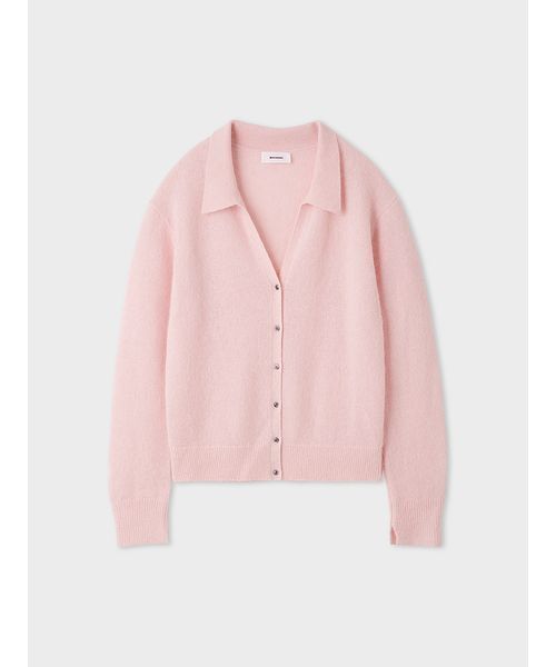 MIESROHE（ミースロエ）の「アルパカ混シャツニットカーデ（カーディガン/ボレロ・レディース・チャコールグレー/ピンク/レッド/ホワイト・F）」の20枚目の写真