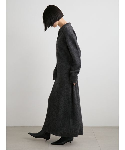 アルパカ混シャツニットカーデ（カーディガン/ボレロ）｜MIESROHE