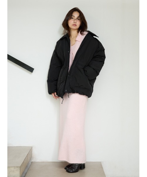 MIESROHE（ミースロエ）の「アルパカ混シャツニットカーデ（カーディガン/ボレロ・レディース・チャコールグレー/ピンク/レッド/ホワイト・F）」の6枚目の写真