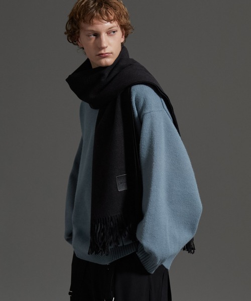 cussil/クシル】カシミヤタッチベーシックルーズロングマフラー