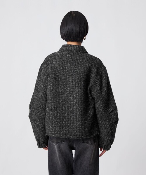 CITEN（シテン）の「＜CITEN＞ツイードブルゾン（ブルゾン・レディース・ブラック/ブラウン系・S/M）」の11枚目の写真