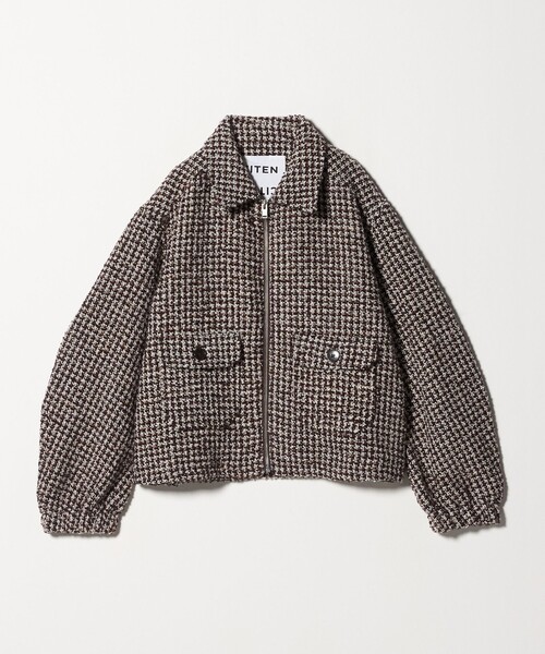 CITEN（シテン）の「＜CITEN＞ツイードブルゾン（ブルゾン・レディース・ブラック/ブラウン系・S/M）」の12枚目の写真