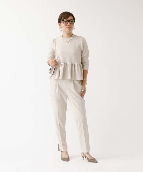 DESIGNWORKS(デザインワークス)の「【セットアップ対応】テーパードパンツ(その他パンツ・レディース・ブラック/ネイビー/アイボリー・38)」の16枚目の写真