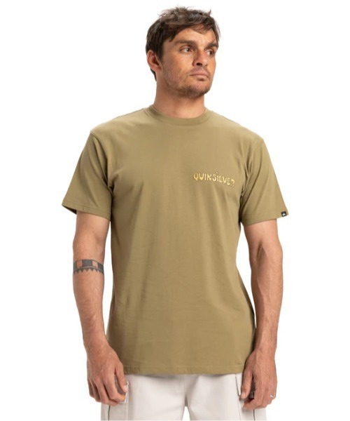 Quiksilver（クイックシルバー）の「EV DISCONNECT EFFECT/クイックシルバー半袖Tシャツ（Tシャツ/カットソー・メンズ・ホワイト/カーキ・MEDIUM/LARGE/X-LARGE/SMALL）」の11枚目の写真