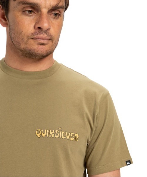 Quiksilver（クイックシルバー）の「EV DISCONNECT EFFECT/クイックシルバー半袖Tシャツ（Tシャツ/カットソー・メンズ・ホワイト/カーキ・MEDIUM/LARGE/X-LARGE/SMALL）」の3枚目の写真