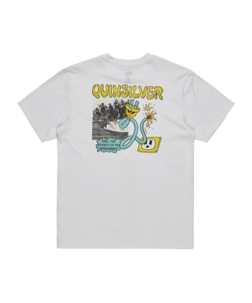 Quiksilver（クイックシルバー）の「EV DISCONNECT EFFECT/クイックシルバー半袖Tシャツ（Tシャツ/カットソー・メンズ・ホワイト/カーキ・MEDIUM/LARGE/X-LARGE/SMALL）」の10枚目の写真