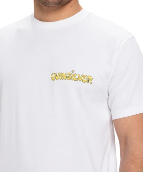 Quiksilver（クイックシルバー）の「EV DISCONNECT EFFECT/クイックシルバー半袖Tシャツ（Tシャツ/カットソー・メンズ・ホワイト/カーキ・MEDIUM/LARGE/X-LARGE/SMALL）」の8枚目の写真